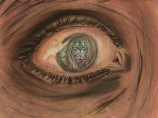 Nicole Pereira; The Eye, 2017, Original Drawing Pencil, 12 x 9 inches. Artwork description: 241 The Eye by Nicole Pereira, Surrealist Colored Pencil Drawing...