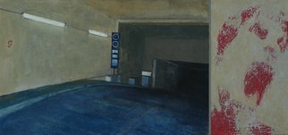 Alain Nicolet; Urban Scream, 2011, Original Painting Acrylic, 57 x 27 cm. Artwork description: 241  diptych    ...