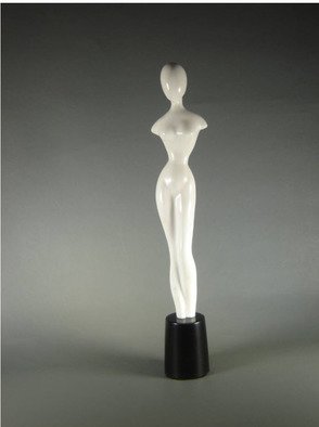 Leslie Dycke; Abstract Nude, 2015, Original Sculpture Marble, 4 x 3 inches. Artwork description: 241 nude, figurative, abstract...