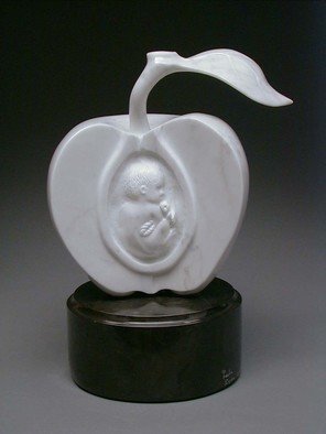 Leslie Dycke; Seed, 2005, Original Sculpture Marble, 8 x 10 inches. Artwork description: 241 Inspired by the birth of my daughter. ...