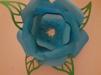 Latishia Gentry; Large Paper Flowers, 2020, Original Crafts, 12 x 4 inches. Artwork description: 241 I love to make beautiful handmade crafts. I love flowers so making beautiful crafts that involve flowers is something that I am very passionate about. ...