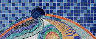 Nora Cervino; Caracol, 2008, Original Mosaic, 36 x 14 inches. Artwork description: 241  tiles ...