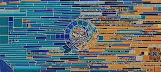 Nora Cervino; Memory, 2008, Original Mosaic, 36 x 16 inches. Artwork description: 241  tiles and glass ...