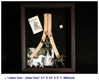 T. Wiklund; Joker One   Joker One, 2003, Original Assemblage, 11 x 14 inches. 