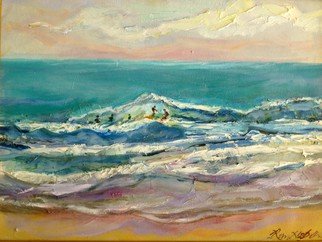 Renuka Pillai; Surf, 2015, Original Painting Oil, 12 x 9 inches. Artwork description: 241      Surf  ...