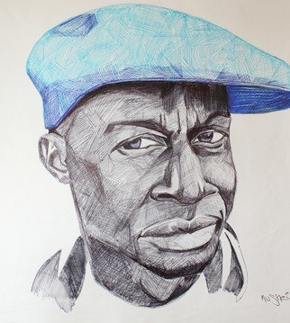 Nu Shei; Grandmaster Flash, 2016, Original Drawing Other, 22.2 x 24.2 inches. Artwork description: 241 Hip Hop has had a huge impact on my life. I went back in history to learn the influences of the art and the pioneers.Grandmaster Flash played a huge role to which Hip Hop is now popular culture worldwide and I felt inspired to draw a ...