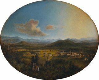 Ron Ogle;   VIEW OF ASHEVILLE In 18..., 2015, Original Painting Oil, 21 x 17 inches. Artwork description: 241  My oil on panel copy of Robert S.  Duncansons VIEW OF ASHEVILLE, 1850 ...