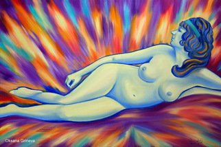 Oksana Grineva; Persephone, 2013, Original Painting Oil, 24 x 36 inches. Artwork description: 241          Nude, Figurative, female, people, woman , contemporary, original, giclee, prints           ...