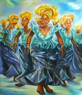 Smith Olaoluwa; Contemporary Dancers, 2010, Original Painting Oil,   inches. 