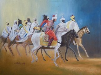 Smith Olaoluwa; Durban Rider, 2020, Original Painting Oil, 28.1 x 25.1 inches. Artwork description: 241 Title Durban Riders Artist Olaoluwa SmithMedium Painting - Oil On Canvass...