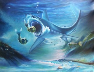 Smith Olaoluwa; Shark, 2010, Original Painting Oil,   inches. 