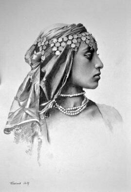 Alexander Boytsov; Women Of Algeria, 2021, Original Drawing Graphite, 30 x 42 cm. Artwork description: 241 2021 A(c) D.  Boytsov42 x 30 cm.  The work is signed by the author.Graphite pencil7H- 8BKOH- I- NOOR, on high- quality white paperGoZnak density 200 gr.  .The drawing has been treated with a graphic arts fixer.No additional design.  I ll send you this picture in a ...