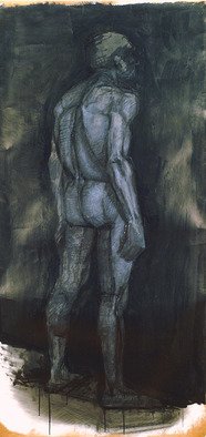 Dario Raffaele Orioli; Nude 2, 1977, Original Painting Other, 100 x 200 cm. 