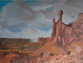 Ozzie Kajtezovic; Life Desert, 2021, Original Painting Oil, 36 x 24 inches. Artwork description: 241 Landscaping our everyday misery. . . ...