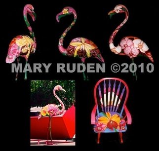 Mary Ruden; Sculptures, 2007, Original Sculpture Other, 3 x 8 feet. Artwork description: 241  Flamingos in Paradise Outdoor Sculpture Project: 2002- 2007, Miami Beach, FL ...