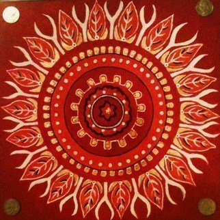Pamela Van Laanen, 'Mandala Series One', 2011, original Painting Acrylic, 12 x 12  x 1 inches. Artwork description: 3099  Textured mandala set into a gold bordered Illusion floater frame               ...