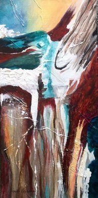Pamela Van Laanen, 'Raptor', 2015, original Painting Acrylic, 10 x 20  x 1 inches. Artwork description: 2307        Original acrylic on canvas abstract painting                    ...