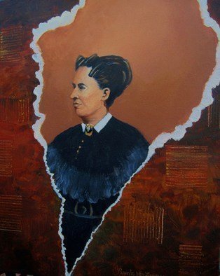 Pamela Van Laanen, 'Young Julia Dent Grant', 2010, original Painting Acrylic, 20 x 16  x 1 inches. Artwork description: 3891  Portrait of Ulysses S. Grant' s wife, Julia. ...