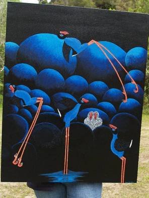 Pam Griffin; Blue, 2008, Original Painting Acrylic, 82 x 102 cm. 