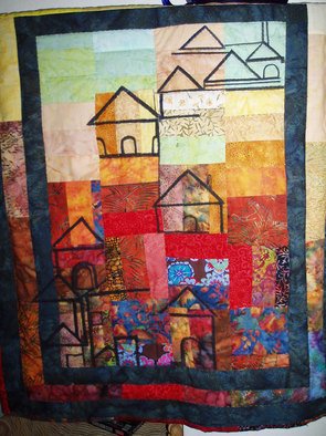 Paola Di Renzo; Village, 2011, Original Textile, 120 x 50 cm. 