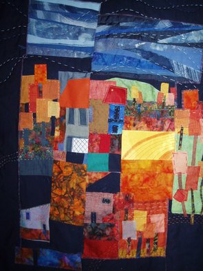 Paola Di Renzo; Landscape, 2010, Original Textile, 80 x 90 cm. 