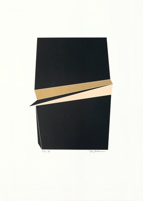 Birgitte Hansen; Black Gold Ii, 1985, Original Printmaking Serigraph, 50 x 70 cm. 