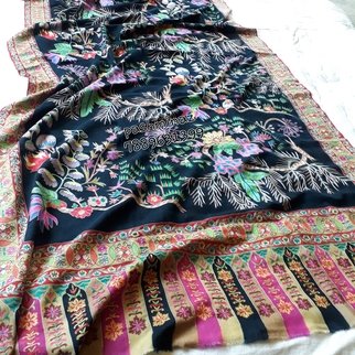 Ruheel Sheikh; Pashmina Shawl, 2020, Original Wearable Art, 40 x 80 inches. Artwork description: 241 Handcrafted kashmir s pashmina shawls. ...