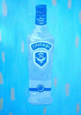Patrice Tullai; Vodka, 2009, Original Painting Oil,   inches. Artwork description: 241  Oil painting of a bottle of vodka ...