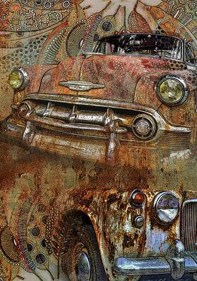 PaulDavid Redfern; Rusty Cuba, 2020, Original Digital Art, 42 x 60 cm. Artwork description: 241 The MotoringArt series, also published on Classic Wheels, is dedicated to the world of historic cars from the  italian  Topolino  to the American  Hot Rods  of the Sixties. Some works from the series are at the Moca virtual museum in New York State. ...