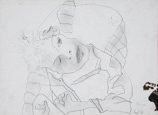Paul Freeman; Malcolm, 1988, Original Drawing Pencil, 29 x 21 cm. 