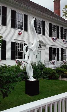 Paul Machalaba; Ascension II Commission, 2015, Original Sculpture Aluminum, 3 x 12 feet. Artwork description: 241 Similar 12 foot elegant commissions available for corporate or residential spaces.  Projects can be designed and built in a similar style to your exact wishes.  Handmade elegant welded sculpture with a cast aluminum look, fluid, rugged, outdoor, and modern, bold, curvy, large, painted, minimal contact...