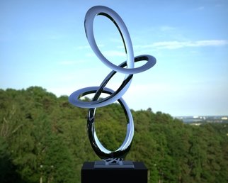 Paul Wesson; The Track 1, 2016, Original Sculpture Steel, 41 x 74 cm. Artwork description: 241 Contemporary Stainless Steel Art sculpture. Suitable for both indoor and outdoor display, home, office, garden, yard etc. For sale by it s creator the brilliant professor of sculpture Paul Wesson. ...