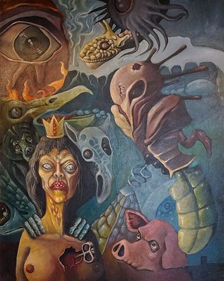 Pawel Batura; Dissonance, 2014, Original Painting Oil, 80 x 100 cm. Artwork description: 241 Dissonance, oil and acrylic on canvas, 80 x 100 cm...