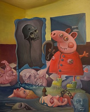 Pawel Batura; The Spirit Of Opportunism, 2014, Original Painting Oil, 80 x 100 cm. Artwork description: 241 The spirit of opportunism, oil on canvas, 80 x 100 cm...
