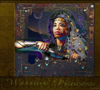 Peter Ingrassia; Warrior Princess 1, 2010, Original Digital Art, 16 x 20 inches. Artwork description: 241                    Photoshop photo manipulation on archival paper. Available as Giclee canvas print.  photography, female, portrait, woman, fantasy, new age, erotic, sensual, dream, ethereal                    ...