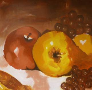 Peter Odeh; DESSERT, 2010, Original Painting Acrylic, 32 x 34 inches. Artwork description: 241  This Painting is a collection of fruits usually taken after mills.       ...