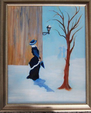 James Emerson; Oh My , 2009, Original Painting Oil, 16 x 20 inches. Artwork description: 241  A lady caught in the act of wondering ? ?            ...