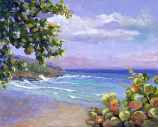 Pat Heydlauff; Caribbean Waes, 2016, Original Painting Acrylic, 20 x 16 inches. Artwork description: 241 The crystal clear water and gentle waves lap against the shore with a peace filled mindfulness....
