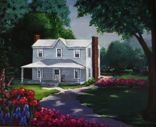 Pat Heydlauff; Civil War Lady, 2012, Original Painting Acrylic, 30 x 24 inches. Artwork description: 241 This lovely 1800s home in the deep south is located Abbeville, SC. She is a true survivor and still sports Civil War bullet holes by the front door. Third and fourth generation family members still call this house home....