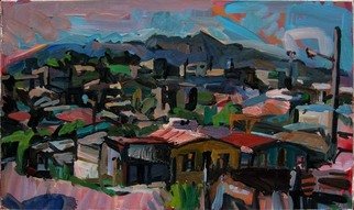Philip Hale; Copey With Mountain 12, 2012, Original Painting Oil, 19 x 11 inches. Artwork description: 241                     contemporary painting/ post- abstract figuration/ representational/ art / landscape                   ...