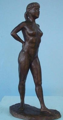 Phil Parkes; Spring Dancer, 2001, Original Sculpture Bronze, 6 x 19 inches. Artwork description: 241 Spring dancer captures the energy of the dancer in a momentary pause, this lively study portrays in its art an artist at work...