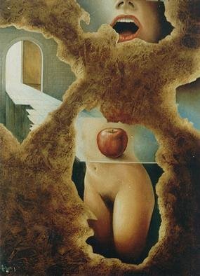 Philip Hallawell, 'The Liberation Of Eve 1', 1984, original Painting Oil, 60 x 80  cm. Artwork description: 1758 The theme is about releasing oneself.Sold by Andre Gallery in 1985....