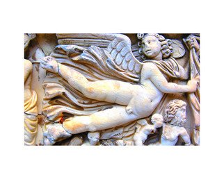 Marilyn Nosewicz; Sonnanberg Gardens Frieze..., 2010, Original Photography Color, 13 x 19 inches. Artwork description: 241     Angel Frieze at Sonnaberg Gardens.Cannadagway New York.   ...