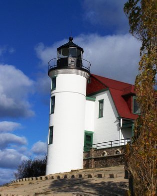 C. A. Hoffman, 'Tall And Stately', 2008, original Photography Color, 8 x 10  inches. Artwork description: 22107  This is just one of the many lighthouses in the Traverse City Bay area.All photos are available in sizes up to 16x20 inches. ...