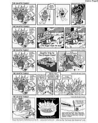 Michael Pickett, 'Comic Page 2', 2008, original Comic, 8.5 x 11  inches. 