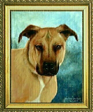 Michael Pickett, 'Commissioned Pet Portrait', 2015, original Painting Acrylic, 11 x 14  x 0.5 inches. Artwork description: 1911    I added a background to this commission. Looks much better. ...