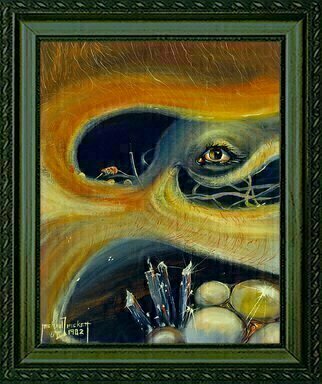 Michael Pickett, 'Eye Of The Storm', 1983, original Painting Acrylic, 11 x 14  x 1 inches. 