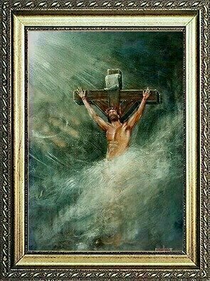 Michael Pickett, 'Jesus', 2002, original Painting Acrylic, 18 x 24  x 1 inches. Artwork description: 3099  Commissioned ...