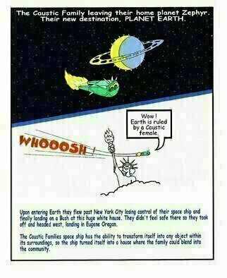 Michael Pickett, 'Leaving Home Planet', 2003, original Comic,    inches. 