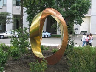 Plamen Yordanov; Double Mobius Strip, 2005, Original Sculpture Bronze, 5 x 13 feet. Artwork description: 241 Sculpture - Welded Bronz and Copper...